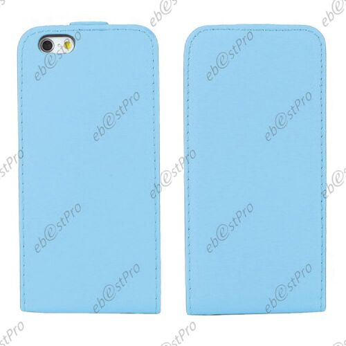 ebestStar ® Housse Coque Etui en PU cuir à rabat ultra fine (SLIM case) pour Apple iPhone 6S Plus écran 5,5", Couleur Bleu + 1 Film protection d'écran + lingette