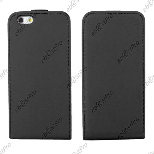 Ebeststar ® Etui Pu Cuir Rabattable Housse Coque Ultra Slim Pour Apple Iphone 6s Écran 4,7", Couleur Noir + 1 Film Protection D'écran + Lingette