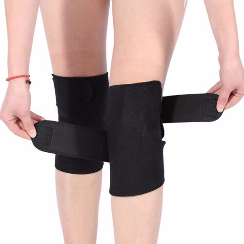 Genouillères Auto-Chauffantes En Tourmaline, 1 Paire, Thérapie Magnétique, Genouillère, Soulagement De La Douleur, Arthrite, Attelle De Soutien, Genouillères