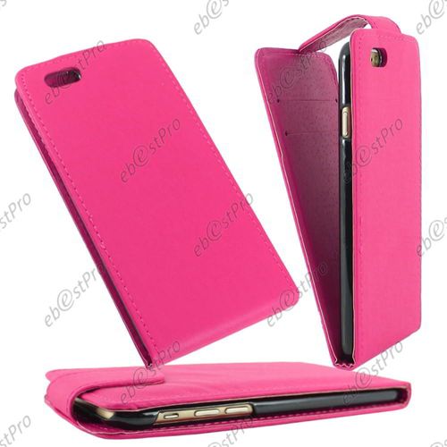 Ebeststar ® Coque Housse Etui Simili Cuir Rabattable Pour Apple Iphone 6s Écran 4,7", Couleur Rose + 1 Film Protection D'écran + Lingette