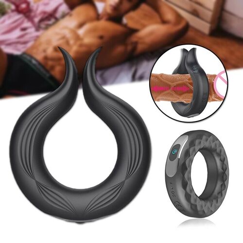 Vibromasseur Pour Anneau De Coq, Jouet De Massage Avec Télécommande, Rechargeable Par Usb, Étanche