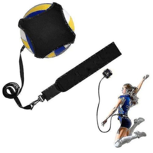 Équipement D'entraînement De Volleyball Supports De Rebondeur De Balle Avec Cordons Réglables Et Ceinture Pour Servir, Doper, Sécuriser, Frapper Et Pratiquer En Solo