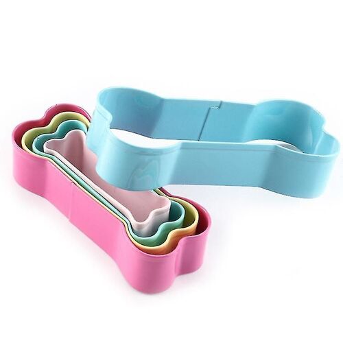 5pcs Acier Inoxydable Dog Bone Cookie Moule Moule Cake Cutter Cuisine Outils De Cuisson
