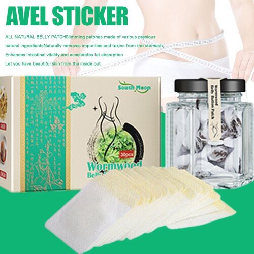 Patch De Ventre En Bois D'absinthe, Autocollant De Modelage Du Corps, Brûleur De Graisse, Patch De Ventre Naturel Efficace Pour Femmes Et Hommes Cj