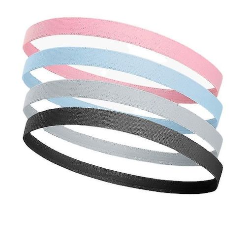 Bandeau De Sport 4pcs Pour Garçons Élastique Sports Bandeaux Antidérapant Minces Bandeaux De Football En Course Bandeaux Bandeaux De Sueur Pour Enfants Femmes Filles Niuni