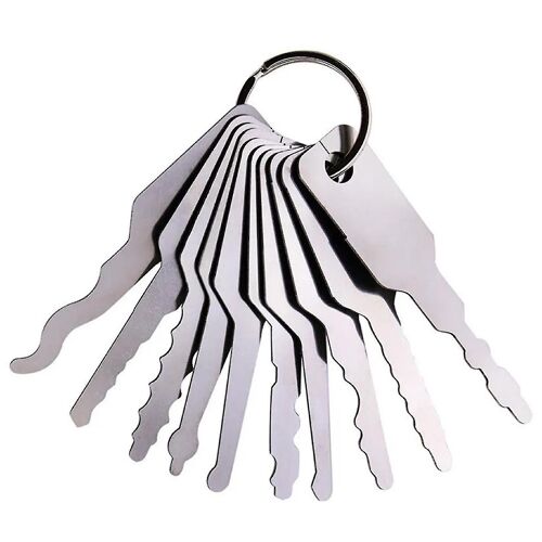 10pcs Blank Key Uncut Blade Clé Embryo Chain Voiture Clé Machine Moto
