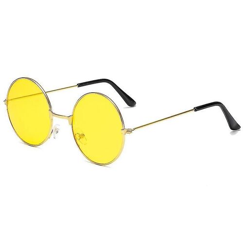 Lunettes De Soleil Unisexes Vintage Rondes Polarisées