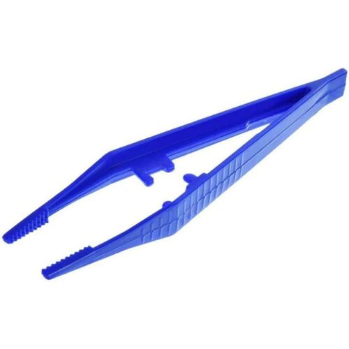 Pince à épiler en plastique jetable de perles d'artisanat pour la fabrication de bijoux bricolage à la main (20pcs, bleu)