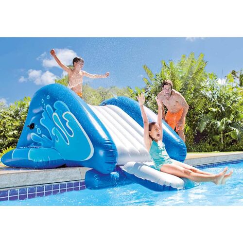 Intex Toboggan Aquatique Gonflable Kool Splash Bleu