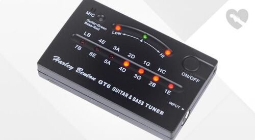 Accordeur Guitare/Basse Harley Benton Gt6