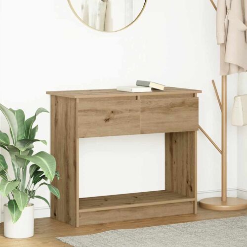 vidaXL Table console avec tiroirs chêne artisanal 85,5x38,5x74,5 cm