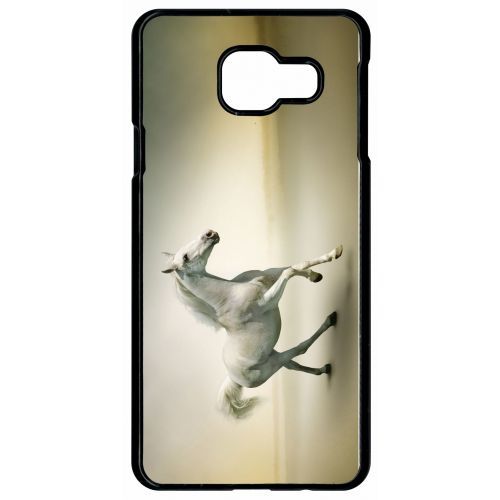 Coque Galaxy A9 (2016) - Cheval Blanc En Course - Noir