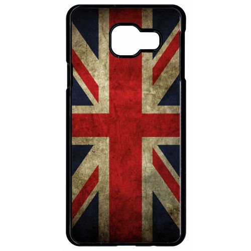 Coque galaxy a9 (2016) - drapeau uk royaume uni grunge flag - noir