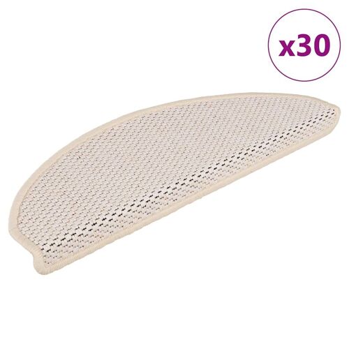 Vidaxl Tapis D'escalier Autocollants 30 Pcs 65x21x4 Cm Berbère