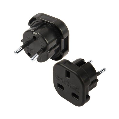 Adaptateur AC de prise - Angleterre UK vers Européen EU - Noir