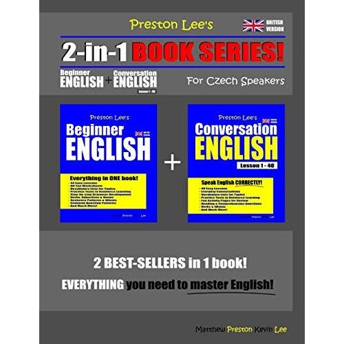 Preston Lees 2-In-1 Book Series! Beginner English & Conversation English Lesson 1 40 For Czech Speakers (British Version)