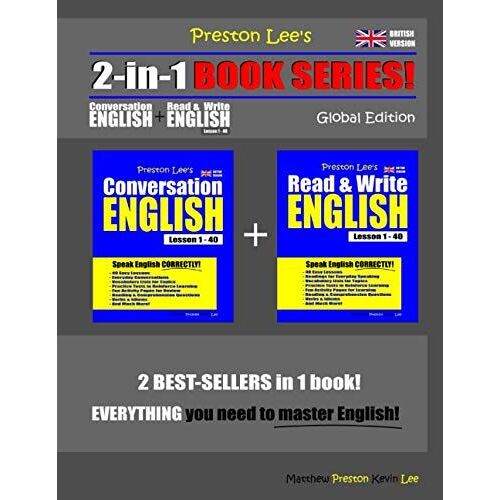 Preston Lees 2-In-1 Book Series! Conversation English & Read & Write English Lesson 1 40 Global Edition (British Version)