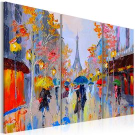 Tableau Rainy Paris 90 x 60 cm