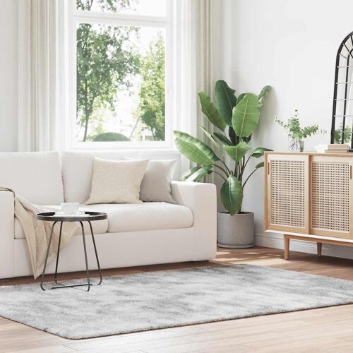 Vidaxl Tapis Shaggy À Poils Longs Navarra Gris Clair 160x230 Cm