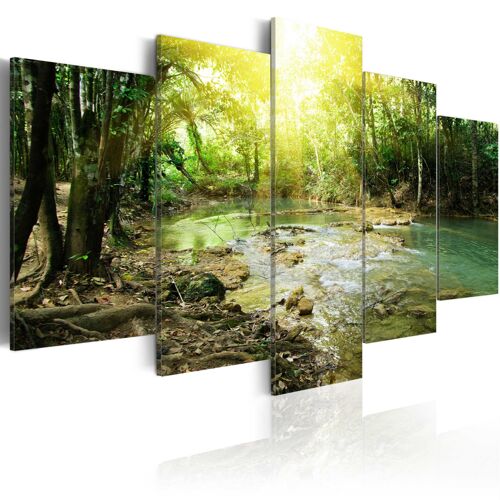 Tableau Forest river 100 x 50 cm