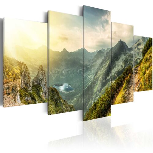 Tableau Paysage montagne slovaque 100 x 50 cm
