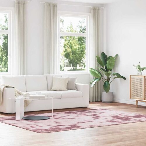 Vidaxl Tapis Shaggy À Poils Longs Navarra Rose Poudré 200x290 Cm