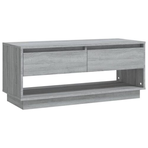 vidaXL Meuble TV Sonoma gris 102x41x44 cm Aggloméré