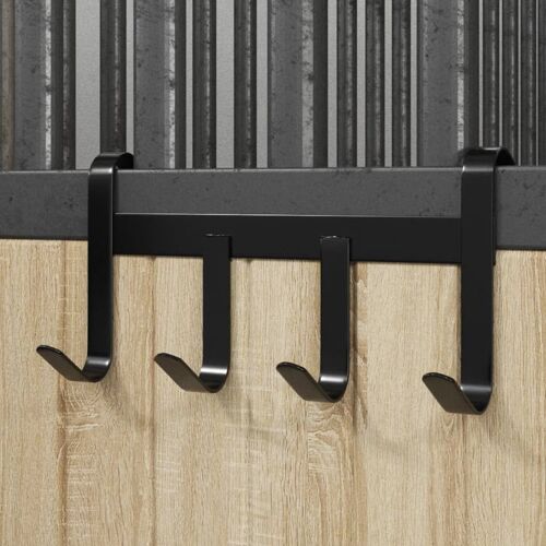 Vidaxl Porte-Bride Avec 4 Crochets Noir Acier