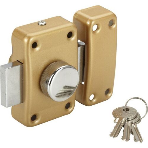 Verrou de securite bouton pour porte de 35 a 40 mm