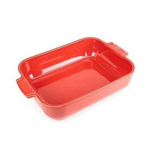 Appolia Plat Four Céramique Rectangle Rouge 32 Cm - 12,5"