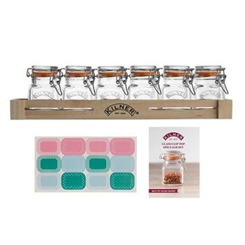 Set 6 Pots Épices En Verre Kilner
