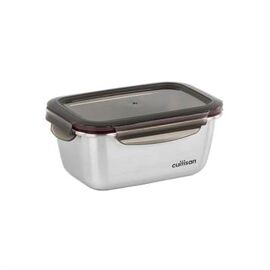 Cuitisan | Boite Alimentaire Rectangulaire En Inox Compatible Au Micro-Ondes | 980ml