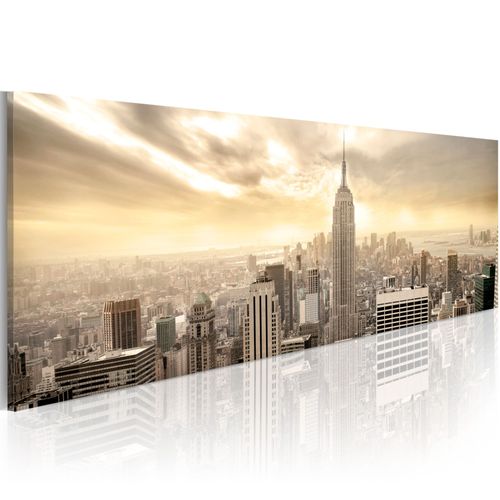Tableau Villes New York City among the clouds 120 x 40 cm