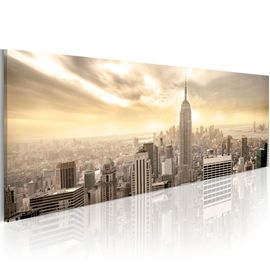 Tableau Villes New York City among the clouds 120 x 40 cm