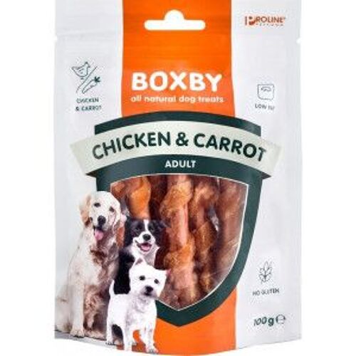 Boxby Bâttonets Au Poulet Et Carottes Pour Chien 15 X 100 Gram
