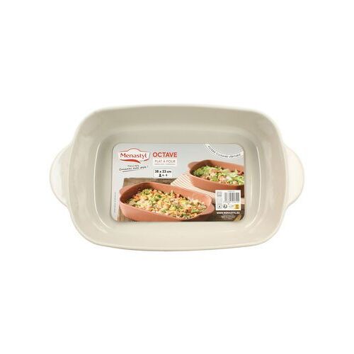 Menastyl - Plat À Four Rectangulaire - Xl - Octave - Beige - Beige
