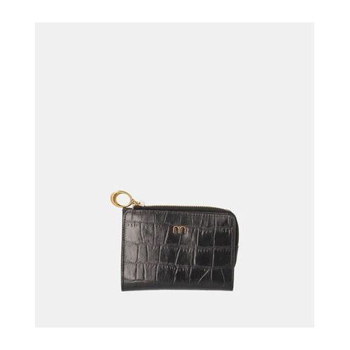 Nat & Nin - Porte-monnaie Iza cuir de vachette  - Noir