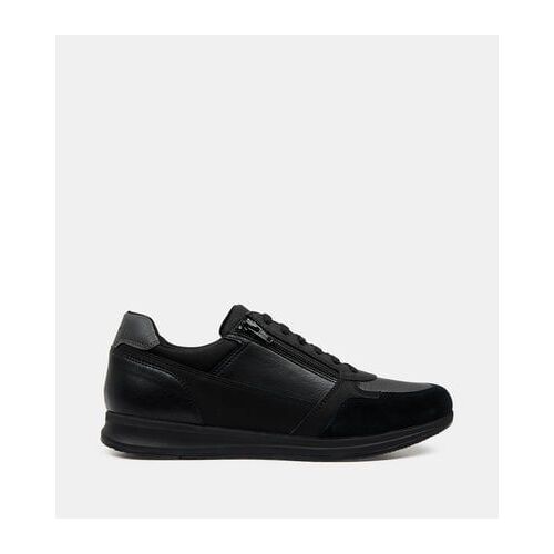 Geox Baskets Basses Renan Cuir Bleu