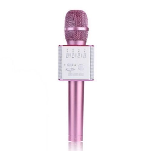 Nouveau Rose Portable Sans Fil Bluetooth Karaoke Microphone Haut-parleur Mic