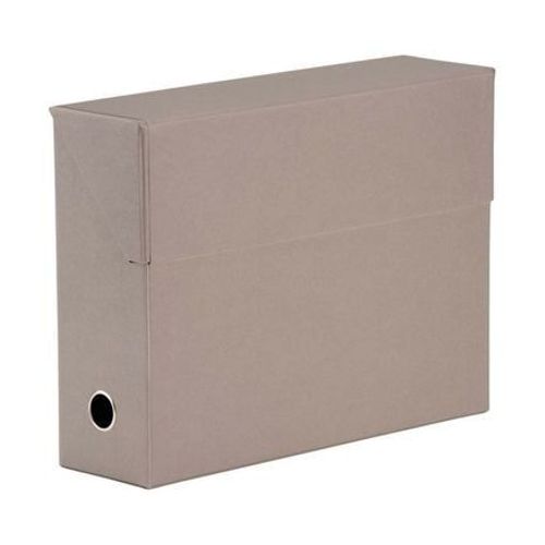 Rössler - Boîte Archive Carton Taupe 34 X 25,5 Cm - Marron