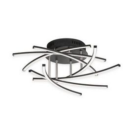 Fischer And Honsel - Plafonnier Led Cross Tw Ã55 Cm Sable Noir  - Noir