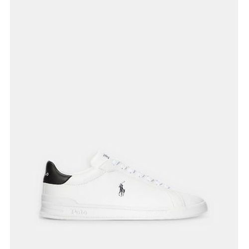 Polo Ralph Lauren Baskets Basses Heritage Court Ii En Cuir Blanc