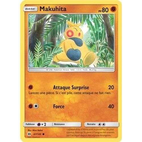 Pokemon - Makuhita 23/40 - Vf - Carte Promo Mcdonald's