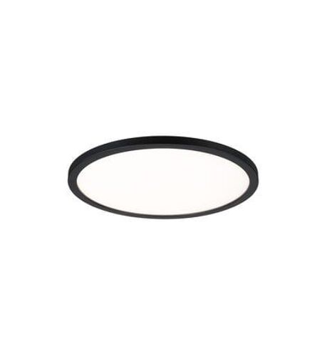 Panneau Led Rond Atria Shine 16w Noir Mat