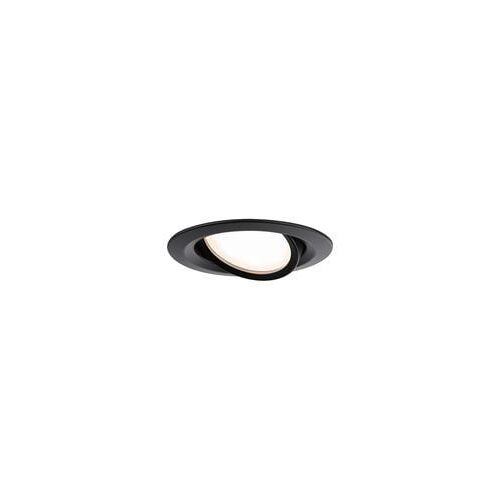 Paulmann - Kit De 3 Spots Nova Plus Slim Coins Ronds À Encastrer Noir Mat - Noir