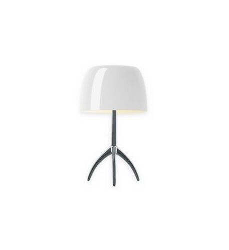 Foscarini - Lampe Lumière Petit Modèle Blanc Et Chromé - Blanc