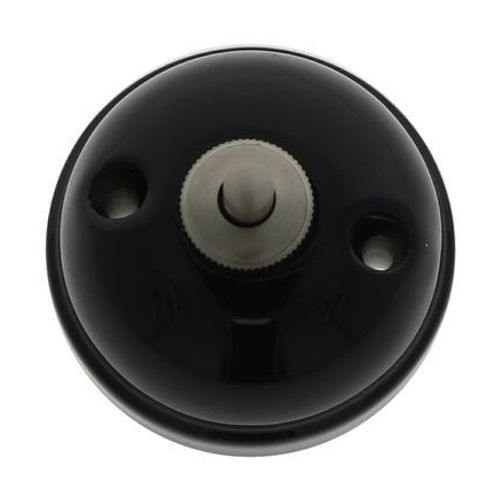 Fontini - Interrupteur bouton poussoir arrondi Garby noir 10A Ã64,5 mm  - Noir