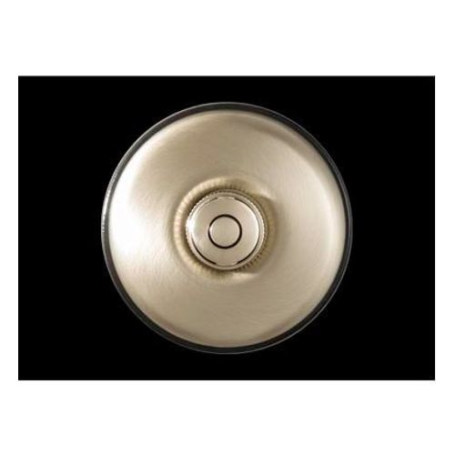 Fontini - Interrupteur bouton poussoir Dimbler 10A noir et dorÃ© satinÃ© Ã64,5 mm  - Noir