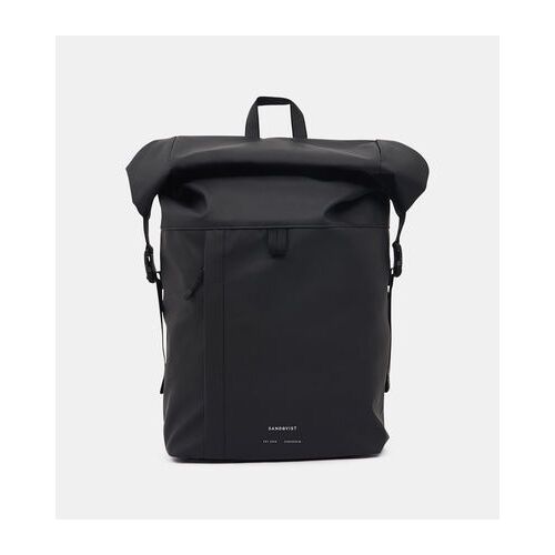 Sandqvist - Sac Ã  dos Konrad dÃ©perlant toile recyclÃ©e vegan  - Noir
