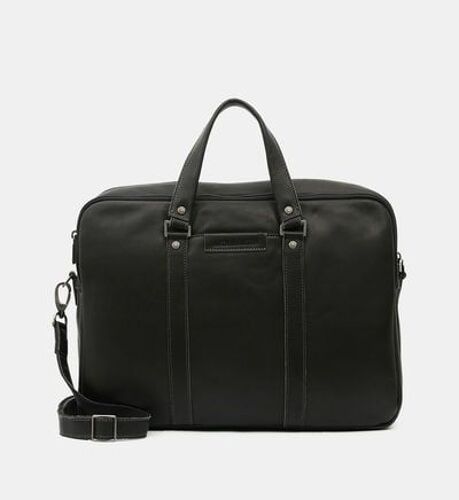 Arthur & Aston - Sac porte-documents griffe cuir - Noir